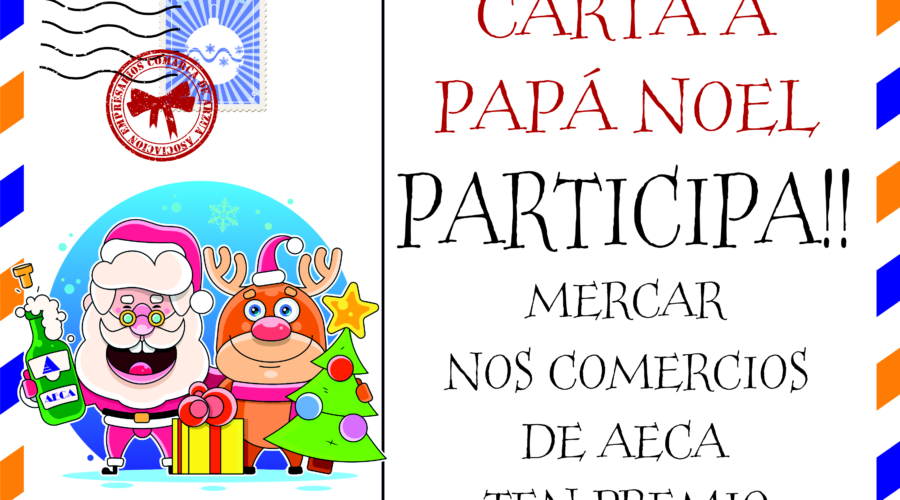 A campaña «CARTA A PAPÁ NOEL» de AECA repartirá 30 agasallos de entre tódolos nenos clientes do CCA de Arzúa