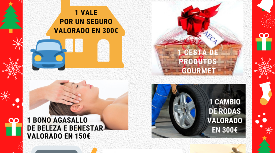 Empresarios da comarca de Arzúa reparten entre os seus clientes 13 extraordinarios premios coas rifas de Nadal da AECA