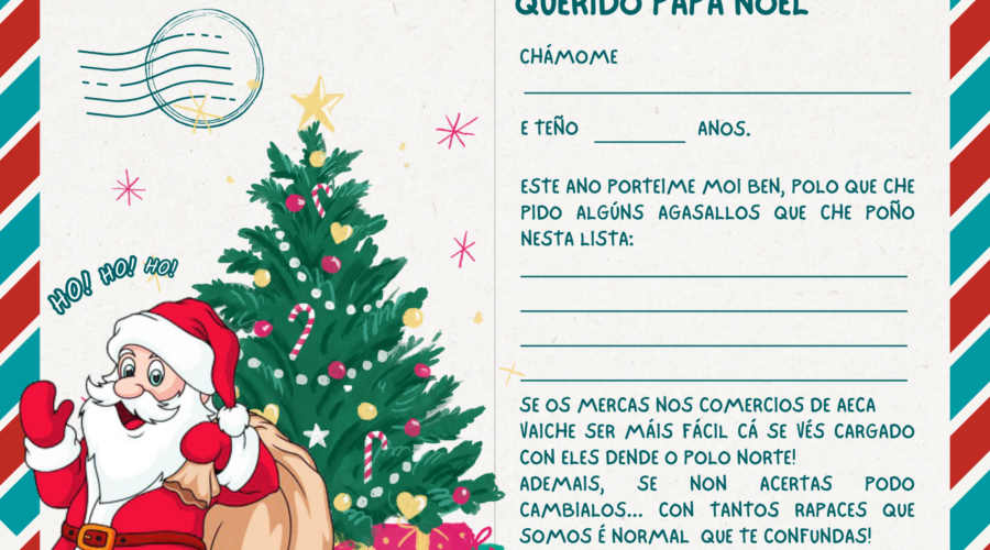 HO HO HO RAPAZADAAA !!! O SORTEO CARTA A PAPÁ NOEL ESPÉRAVOS UN ANO MÁIS NO CCA ARZÚA