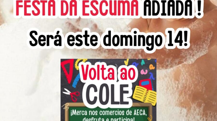 A festa da escuma da campaña volta ao cole celebrarase o domingo 14